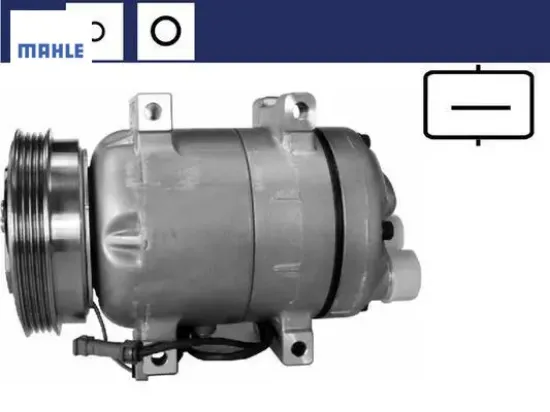 Klima kompresörü a4 1.8-1.8t-1.9tdı 94-01 a6 1.8-1.8t-1.9tdı 96-05 passat1.6-1.8 -1.9 tdı 96-00 mahle 8d0260805/ 8d0260805d/ 8d0260805m resmi