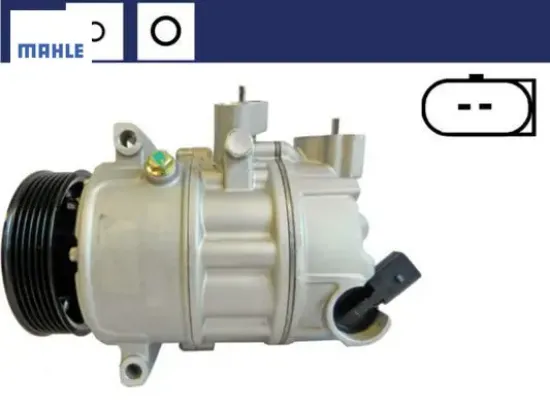 Klima kompresörü a3 03 altea-caddy ııı -toledo-octavıa 04 leon-passat 05 jetta ıı ı-ıv-golf v-vı- mahle 5k0820803b/ 1k0820859s/ 1k0820803p resmi