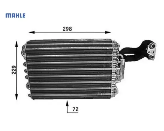 Evaporator w124 s124 c124 mahle a1248300658 resmi