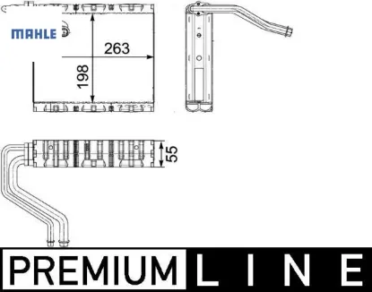 Evaporator land rover dıscovery sport l550 freelander l359 range rover evoque l538 premıum lıne mahle lr009797 resmi