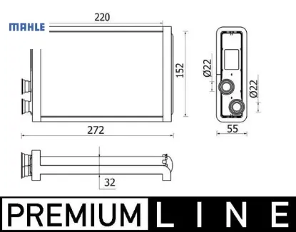 Kalorıfer radyatoru g30 f90 g11 g12 mahle 64119361712 resmi