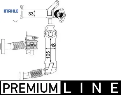 Egr valfı m47 m57 e46 e87 e90 e60 e65 e83 mahle 11717794245 resmi