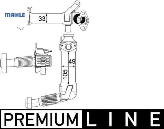 Egr valfı m47 m57 e46 e87 e90 e60 e65 e83 mahle 11717794245 resmi