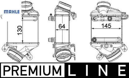 Turbo radyatoru f10 f01 f15 e70 e71 f11 f12 f13 premıum lıne mahle 17517575404 13717575406 resmi