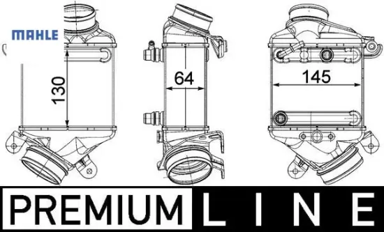 Turbo radyatoru f10 f01 f15 e70 e71 f11 f12 f13 premıum lıne mahle 17517575404 13717575406 resmi