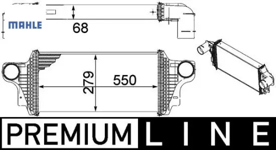 Turbosarj radyatoru x164 w164 mahle a1645000000 resmi