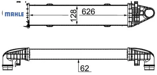 Turbosarj radyatoru mercedes w204 s204 c204 w212 c207 r172 mahle a2045000100 resmi