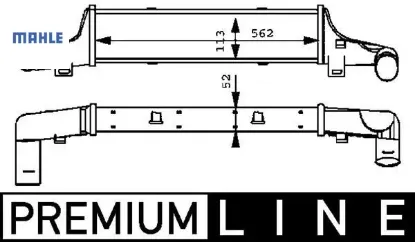 Turbosarj radyatoru e-class w210 s210 mahle a2105000400 resmi