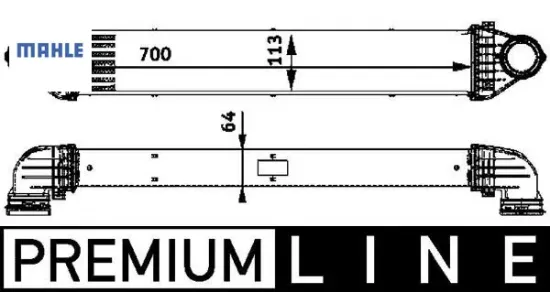Turbosarj radyatoru w169 w245 mahle a1695000000 resmi