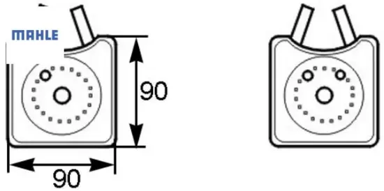 Yağ soğutucusu golf4-bora-a3-toledo 1.6-1.8 1997-2004 akl-bfq-agu-agn-bgu-bse mahle 078117021a resmi