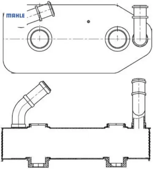 Yağ soğutucusu otomatik şanzuman golf4-bora-a3-leon-toledo 1996-2003 1.6-1.8 benzinl i 1.9 tdı mahle 096409061g/ 096409061d resmi