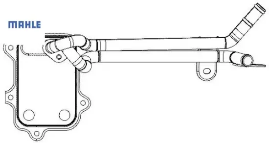 Yağ soğutucusu eos 1.4tsı-1.6fsı 06 golf v 1.4fsı-1.4tsı 03-08 mahle 03c117021j resmi