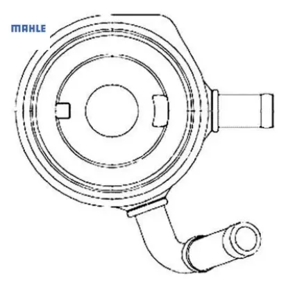 Yağ soğutucusu clıo ıı-ııı-crand scenıc ıı-kng-mgn ıı-logan k9k 1.5 dcı eşanjör mahle 8200068115 resmi