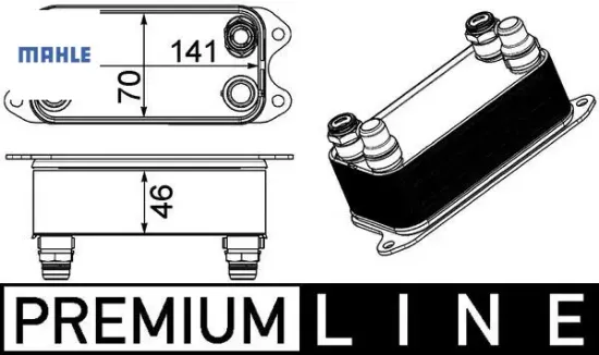 Otomatık sanzıman yag sogutucusu w204 w212 c218 x218 r172 mahle a0995002300 resmi