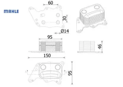Ölkühler mını cooper mahle  resmi