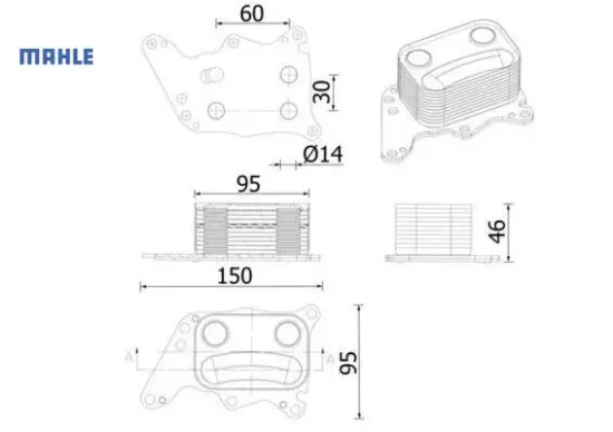 Ölkühler mını cooper mahle  resmi