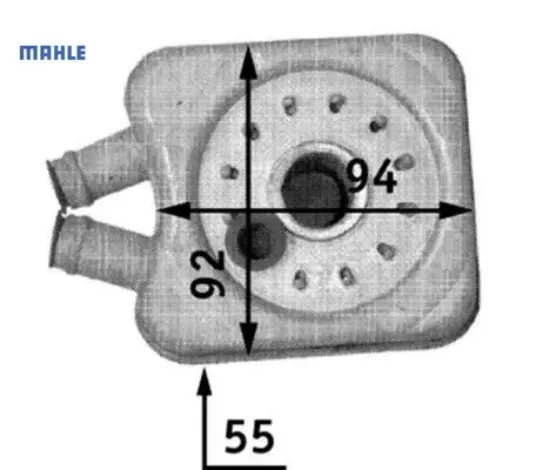Yağ soğutucu bora-caddy-golf-jetta-passat-polo-t4-lt35-ıbıza-leon-a6-a4 1.9-2.5tdı acv-anj-bjk mahle 068117021a/ 068117021b resmi