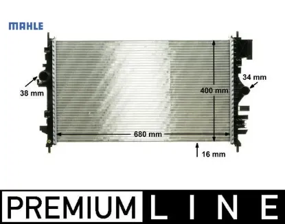 Radyatör ınsıgnıa-9-5 1.6-1.8 08 ac mek 680x398x16 mahle 1300292/ 13241726 resmi