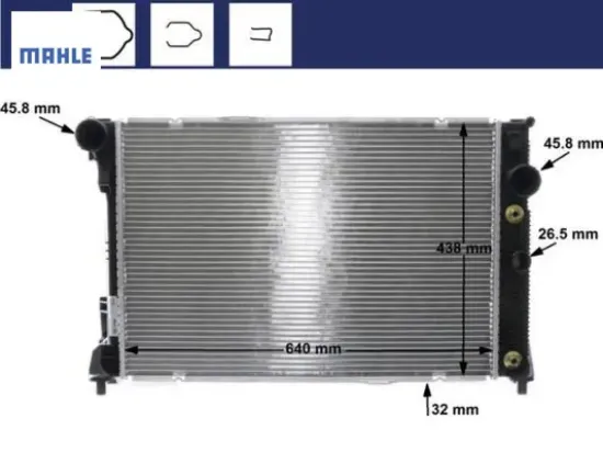 Motor su radyatoru w204 s204 c204 c218 x218 w212 s212 c207 a207 x204 mahle a2045003603 resmi