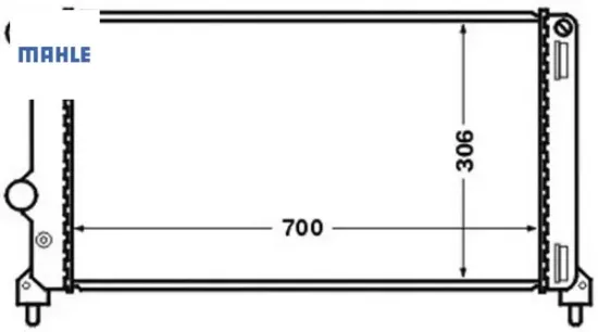 Radyatör doblo 1.9 jtd-1.3mtj mek ac klimasız 730x305.4x38 -46807378 mahle 55174187/ 51779233/ 51861635 resmi