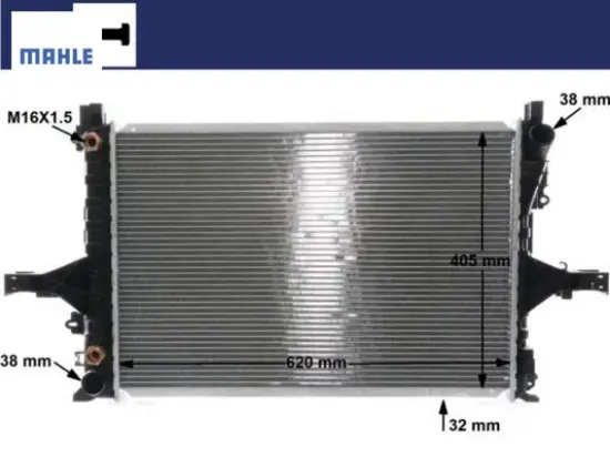 Motor su radyatör s60 01 10 s80 98 06 v70 00 07 xc70 00 07 mahle 8602539/ 31319062/ 36000488/ 31319056 resmi