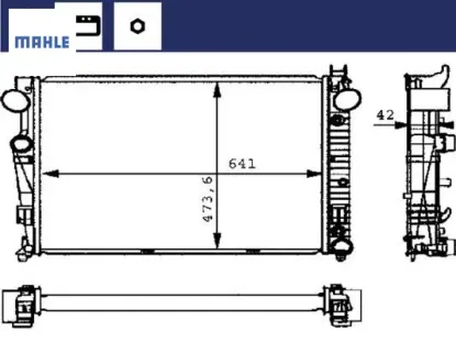 Motor su radyatoru s-class w220 98 05 mahle a2205000103 resmi