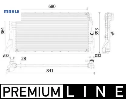 Motor su radyatoru bmw f52 f45 f46 f48 f49 f39 . Mını f54 f55 f56 f57 f60 mahle 17117617639 resmi