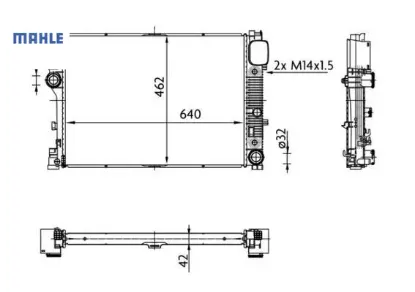 Motor su radyatoru mercedes s-class w221 05 13 mahle a2215003103 resmi