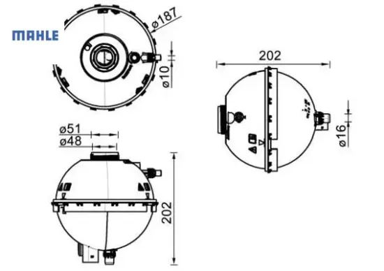 Radyator yedek su deposu n13 n20 n26 b38 f20 f22 f23 f30 f32 f33 f34 f36 mahle 17137642158 resmi