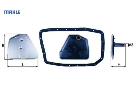 Otomatık sanzıman yagı fıltre setı bmw e65 e66 e67 e83 e53 e70 e71 e72 mahle 24117543550 resmi