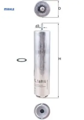 Yakıt fıltresı m47 n47 m57 n57 e81 e82 e87 e88 e60 e61 f07 f10 f06 e65 e66 f01 e70 f15 e71 f16 mahle 13327822499 resmi