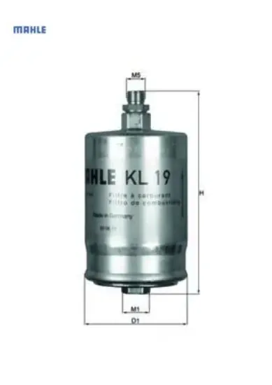 Yakıt fıltresı m102 m103 m104 w201 w124 w140 c140 r129 mahle a0024770601 resmi