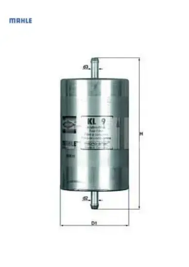 Yakıt filtresi clıo-r9-r11-r19-r21-safrane-p505-p806-trafıc-master-ıbıza ı -golf ııı-malaga mahle 7700680167/ 1h0201511a/ 1567.13 resmi