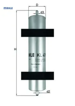 Yakıt fıltresı bmw m47 m57 e46 01 05 mahle 13327794549 resmi