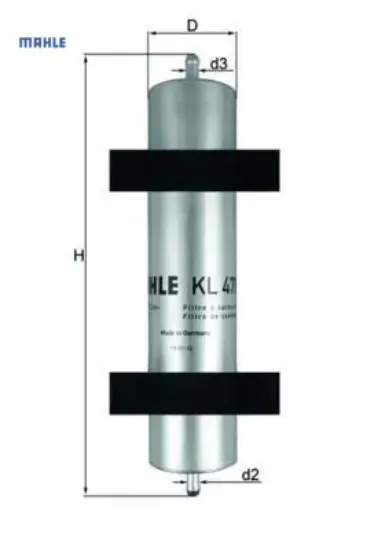 Yakıt fıltresı bmw m47 m57 e46 01 05 mahle 13327794549 resmi