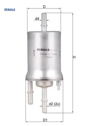 Yakıt filtresi ıbıza v-leon-toledo ııı-octavıa-eos-golf v-jetta ııı-passat-polo-scırocco-touran mahle 1k0201051b/ 1k0201051c/ 1k0201051k resmi