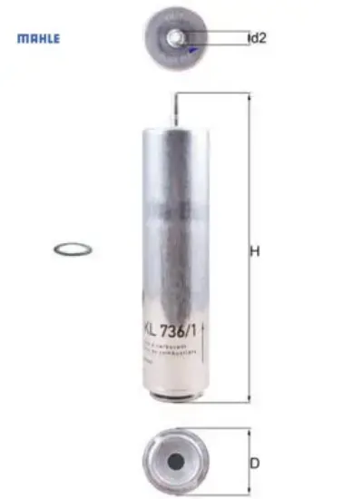 Yakıt fıltresı n47 f20 f30 f22 f32 f34 f36 . Mını r55 r56 r57 r59 r60 r61 mahle 13328572522 resmi