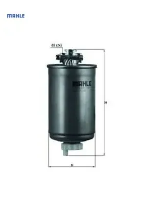 Yakıt filtresi caddy-golf-jetta-passat-polo-transporter lt35-vento-cordoba-ıbıza-toledo mahle 1h0127401c/ 1h0127401g/ 191127401a resmi