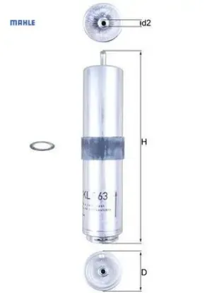 Yakıt fıltresı m47 m57n n47 n57 e87 e90 e92 e93 e84 f25 f26 mahle 13327823413 resmi