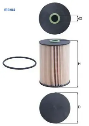 Yakıt filtresi caddy ııı-golf v-jetta ııı-octavıa-toledo ııı-leon-altea-a3 1.9tdı-2.0tdı mahle 1k0127177b/ 1k0127434b resmi