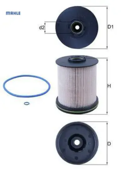 Kx491d yakit filtresi astra k 1.6 cdti 15 b16dte-b16dth-b16dtı mahle 13539108/ 23304096/ 23456595 resmi