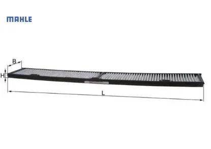 Polen fıltresı bmw e81 e87 e88 e90 e93 e84 karbonlu mahle 64319313519 resmi