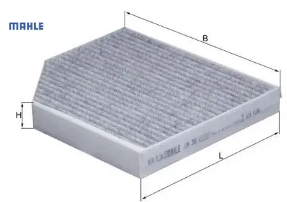 Polen filtresi audı a4 07>a5 08>q5 08> 1.8tfsı-2.0tfsı-3.0tfsı-3.2fsı karbonlu mahle 8k0819439a resmi