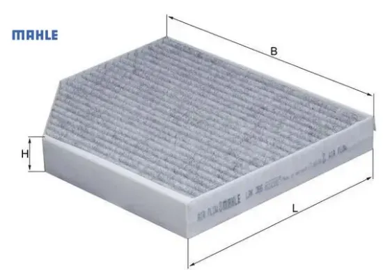 Polen filtresi audı a4 07>a5 08>q5 08> 1.8tfsı-2.0tfsı-3.0tfsı-3.2fsı karbonlu mahle 8k0819439a resmi