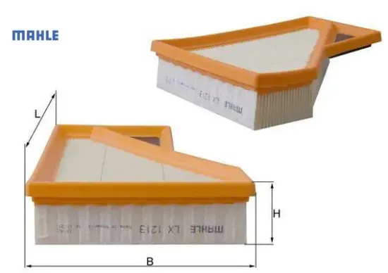 Hava fıltresı mını r50 r53 01 07 mahle 13727529261 resmi
