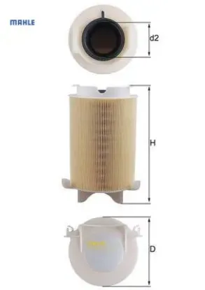 Hava filtresi caddy ııı-passat-golf v-jetta ııı-touran-tıguan-leon-octavıa-altea 1.4tsı-1.6-2.0fsı mahle 1f0129620/ 3c0129620/ 3c0129620a resmi