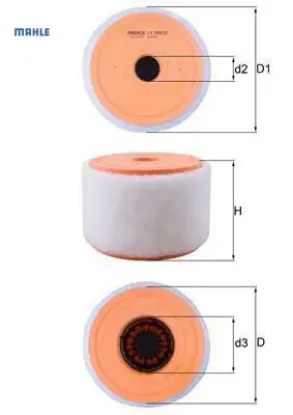 Hava filtresi a6 2.0 tfsı-tdı 2011 mahle 4g0133843h/ 4g0133843k resmi