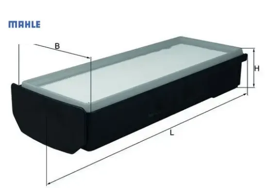 Hava fıltresı bmw n57 f10 f30 f32 f34 f36 f01 f25 f26 e70 e71 f15 f16 mahle 13718518111 resmi