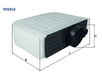 Hava filtresi audı q7 3.0 tdı quattro 2015 >2018 > q8 3.0tdi 2018 > touareg 3.0tdi 2017 > porsche mahle 4m0133843c resmi