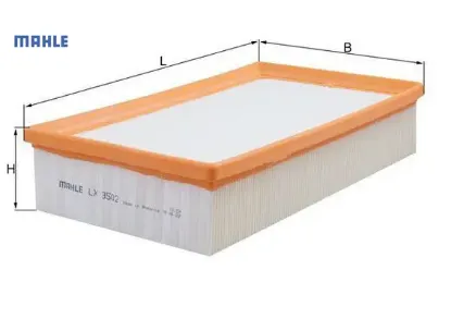 Hava filtresi golf vıı 1.6-2.0 tdı 12 a3-leon-octavıa 1.6-1.8-2.0 tdı 12 mahle 5q0129620b resmi